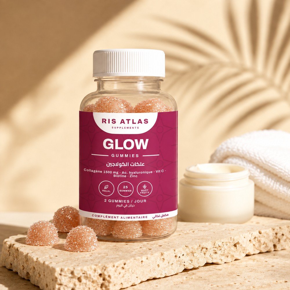 Gummies Glow Ris Atlas — collagène